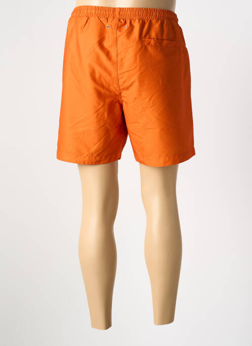 Short de bain orange SCHOTT homme