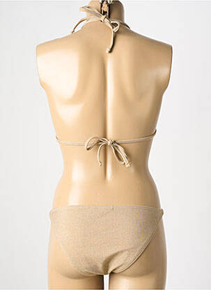 Maillot de bain 2 pièces stretch haut soutien-gorge avec mousse de rembourrage amovible or LES TROPEZIENNES PAR M.BELARBI femme