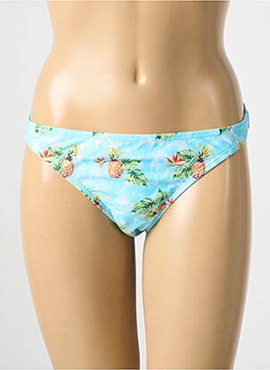 Bas de maillot de bain imprimé tie and dye culotte bleu DESIGUAL femme