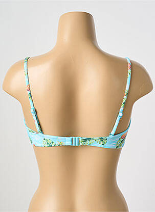 Haut de maillot de bain stretch haut soutien-gorge avec mousse de rembourrage amovible bleu DESIGUAL femme