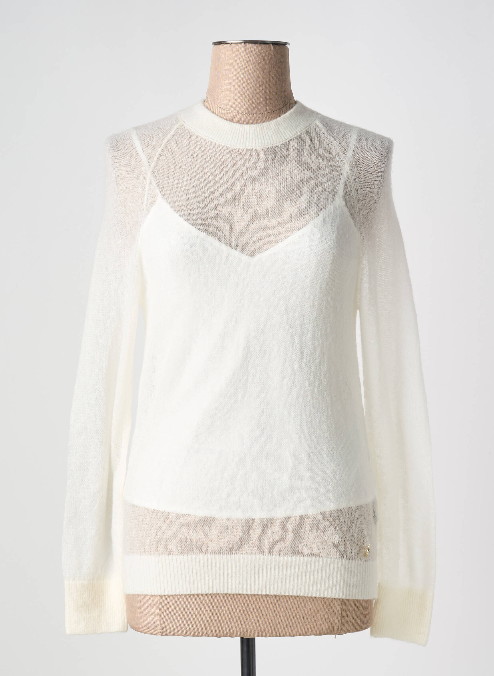 Pull Stretch Beige Guess Femme 2655494-beige0 Modz - Main Image