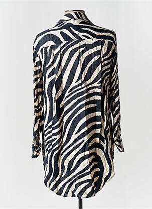Tunique manches longues col chemisier noir H&M femme