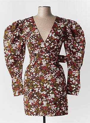 Robe courte fermeture zippée au dos manches longues vert & OTHER STORIES femme