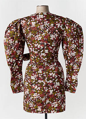 Robe courte fermeture zippée au dos manches longues vert & OTHER STORIES femme