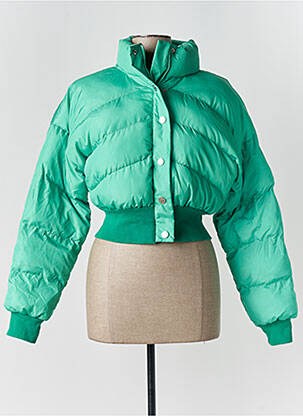 Doudoune manches longues sans capuche vert LIQUORISH femme