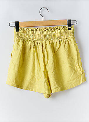 Short taille normale taille normale jaune BERSHKA femme