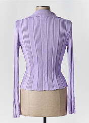 Gilet manches longues violet SUNCOO pour femme seconde vue
