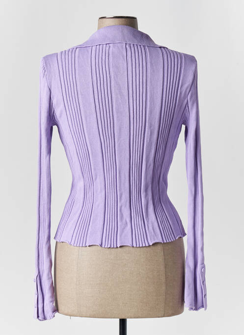 Gilet manches longues violet SUNCOO pour femme