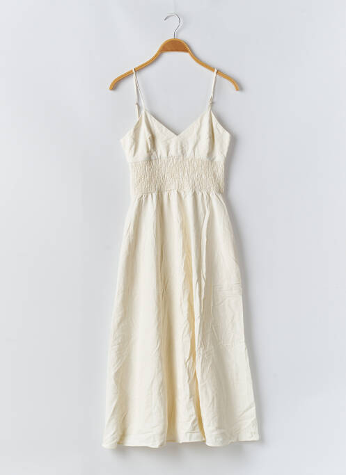 Robe mi-longue blanc ZARA pour femme