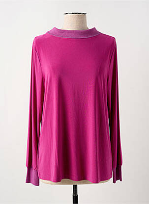 Top coupe fluide manches longues violet ALDO MARTIN'S femme
