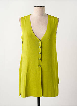 Tunique sans manche col v vert SCORZZO femme