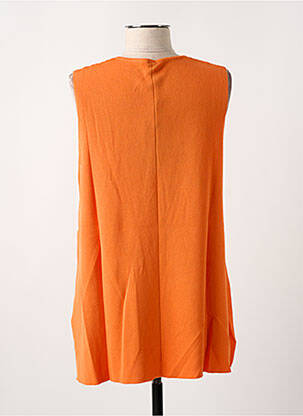 Tunique sans manche sans manche orange SCORZZO femme