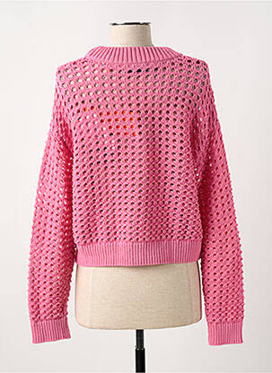 Pull resserrée sur le bas manches longues rose RINO & PELLE femme