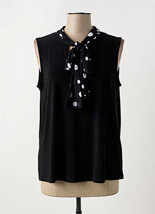 Top coupe fluide sans manche noir JOSEPH RIBKOFF femme
