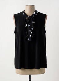 Top coupe fluide sans manche noir JOSEPH RIBKOFF femme