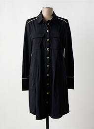 Robe mi-longue coupe fluide manches longues noir LOLA CASADEMUNT femme
