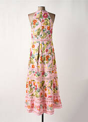 Robe longue rose LEO & UGO pour femme seconde vue