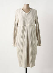 Robe mi-longue beige KEDZIOREK pour femme seconde vue