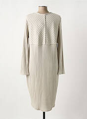 Robe mi-longue beige KEDZIOREK pour femme seconde vue