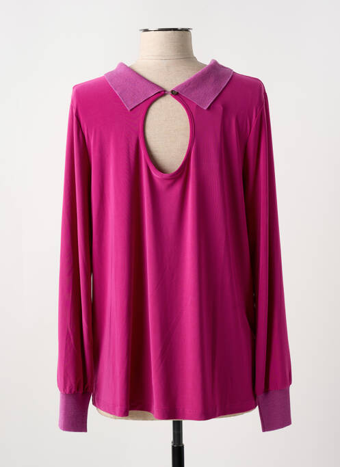 Top coupe fluide manches longues violet ALDO MARTIN'S femme