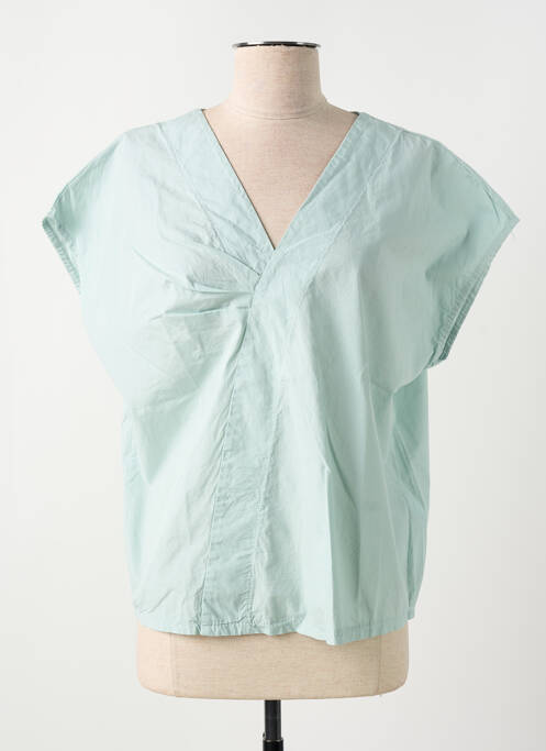 Blouse manches courtes manches courtes vert NÜ femme