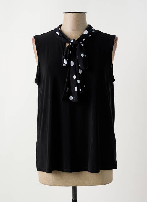 Top coupe fluide sans manche noir JOSEPH RIBKOFF femme