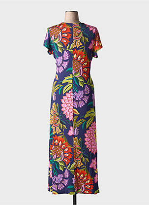 Robe longue manches courtes manches courtes violet ALDO MARTIN'S femme