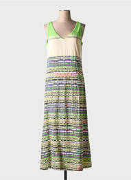 Robe longue sans manche sans manche vert ALDO MARTIN'S femme