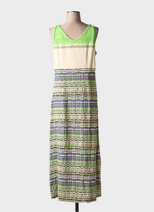 Robe longue sans manche sans manche vert ALDO MARTIN'S femme
