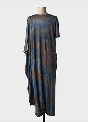 Robe longue manches courtes manches courtes gris KEDZIOREK femme