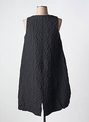 Tunique sans manche tissage crêpe noir GERSHON BRAM femme