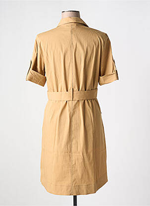 Robe courte manches courtes manches courtes beige EVA KAYAN femme