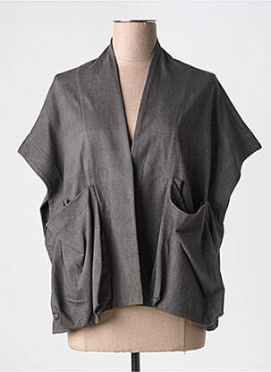 Veste casual poches gris URBAN BY ALEMBIKA femme
