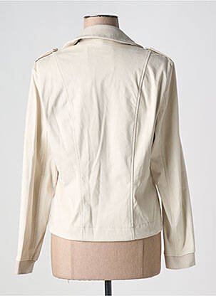 Veste casual col tailleur beige RINO & PELLE femme