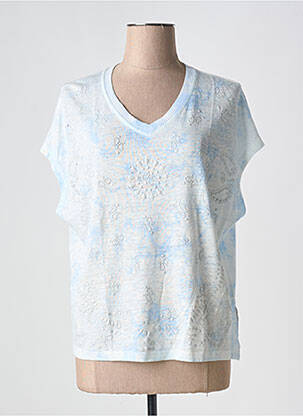 Pull coupe droite manches courtes bleu MPC (MA PETITE CAPSULE) femme