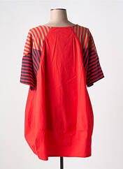 Tunique manches courtes rouge ALEMBIKA pour femme seconde vue