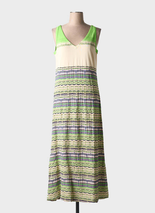 Robe longue sans manche sans manche vert ALDO MARTIN'S femme