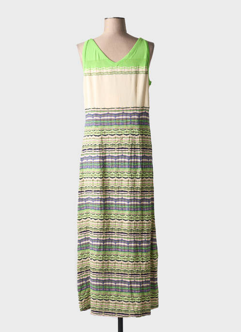 Robe longue sans manche sans manche vert ALDO MARTIN'S femme