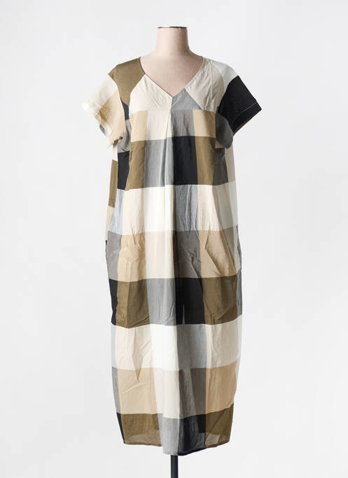 Robe longue marron KEDZIOREK pour femme