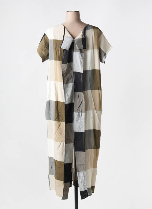 Robe longue marron KEDZIOREK pour femme