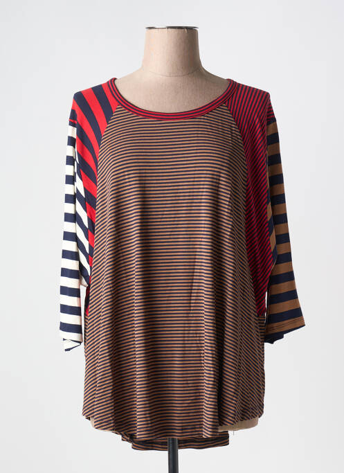 T-shirt marron ALEMBIKA pour femme