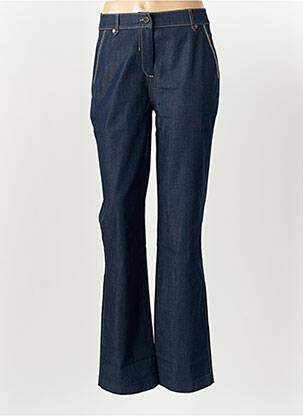 Jeans coupe droite stretch taille normale bleu EVA KAYAN femme