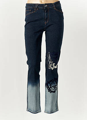 Jeans coupe slim taille normale taille normale bleu ELISA CAVALETTI femme