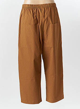 Pantalon large tissage popeline taille normale marron GERSHON BRAM femme