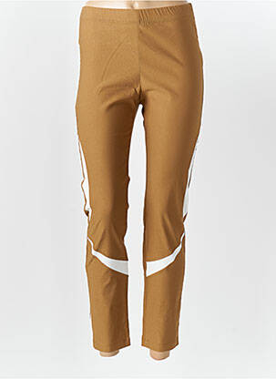 Pantalon slim taille élastique taille normale marron ELISA CAVALETTI femme