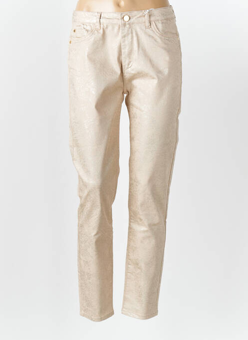 Pantalon slim stretch taille normale beige EVA KAYAN femme