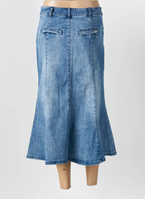 Jupe mi-longue stretch bleu JOSEPH RIBKOFF femme