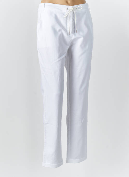 Pantalon droit blanc EVA KAYAN pour femme