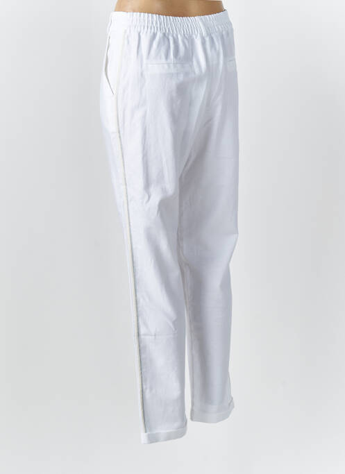 Pantalon droit blanc EVA KAYAN pour femme