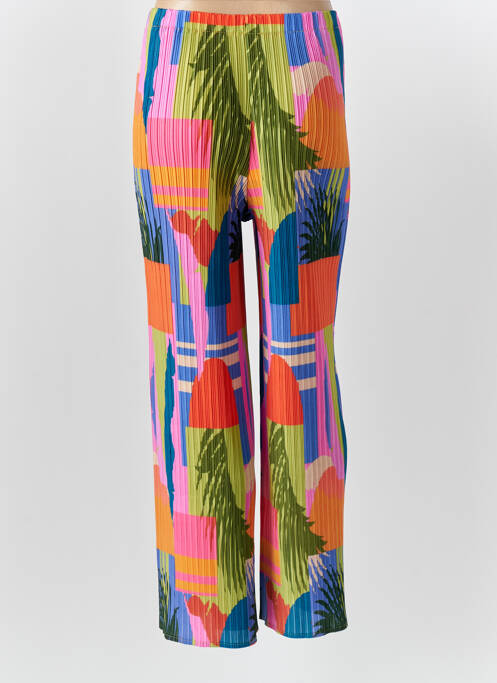 Pantalon droit vert LEO & UGO pour femme